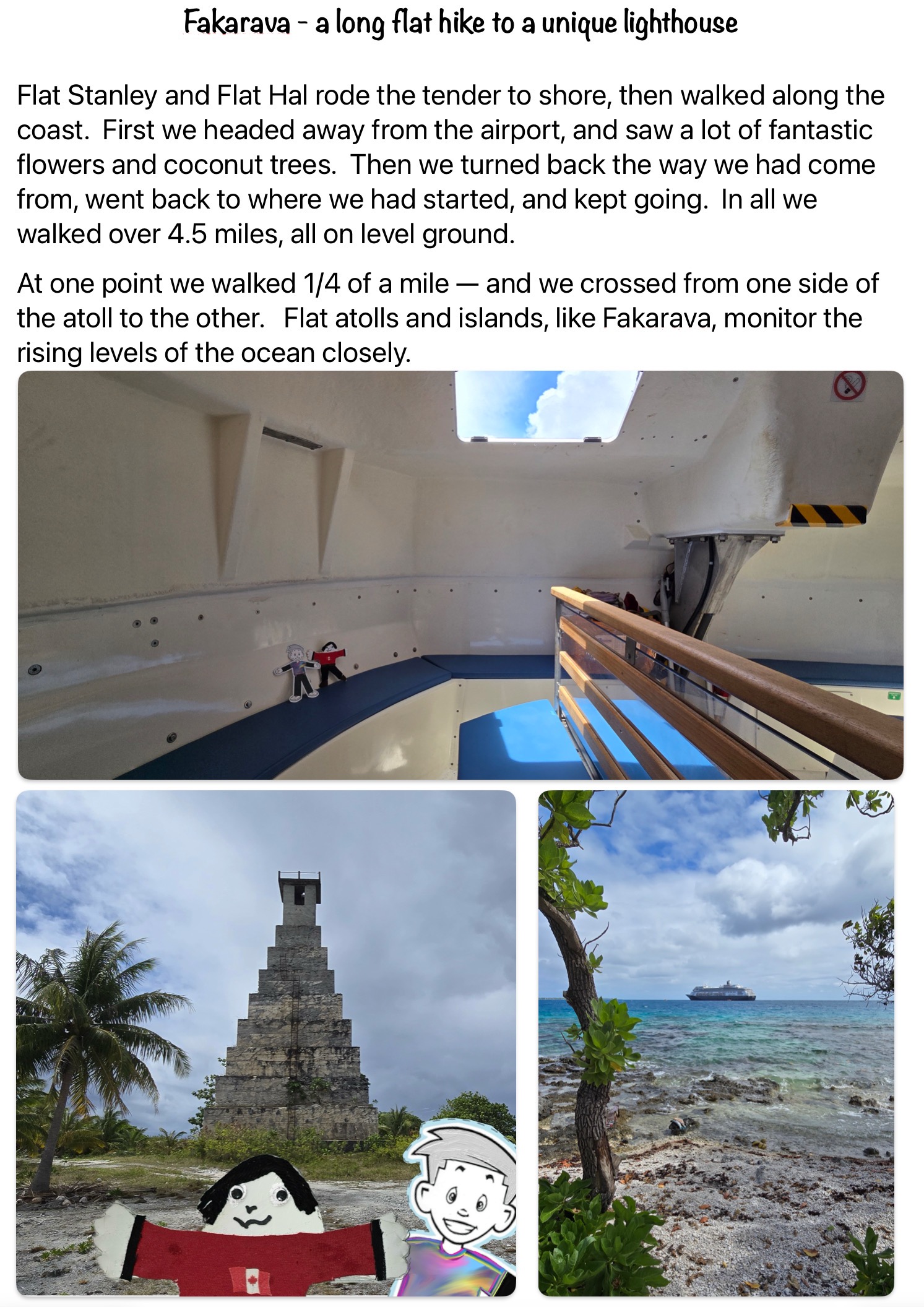 Fakarava – a long flat hike to a unique lighthouse