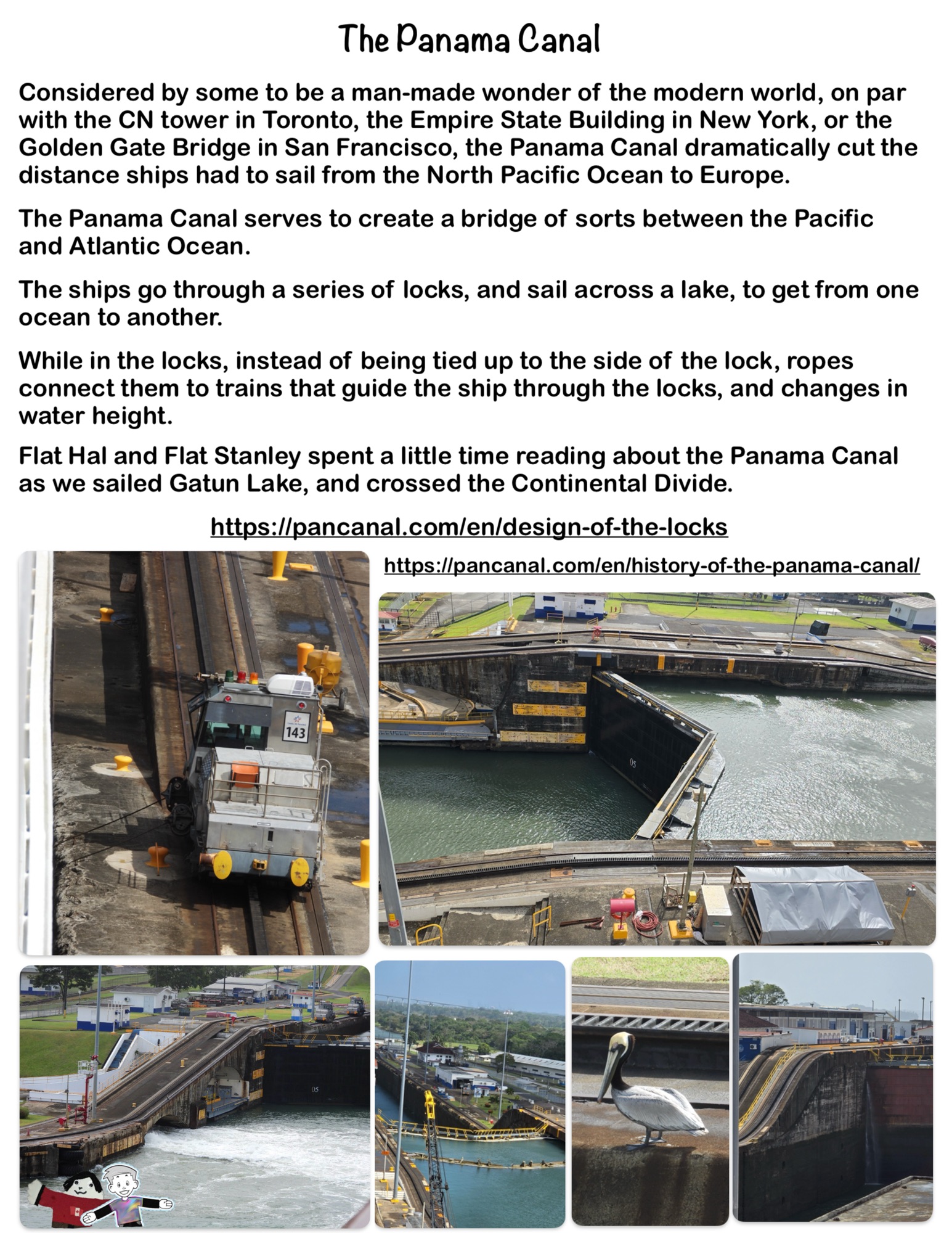 The Flat Fellas Sail the Panama Canal