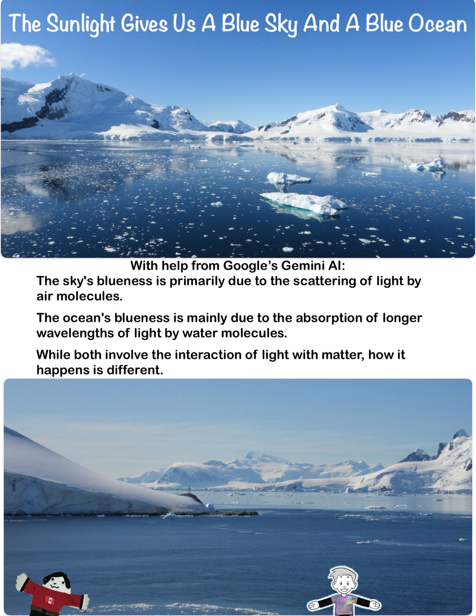 The Sunlight Gives Us A Blue Sky And A Blue Ocean