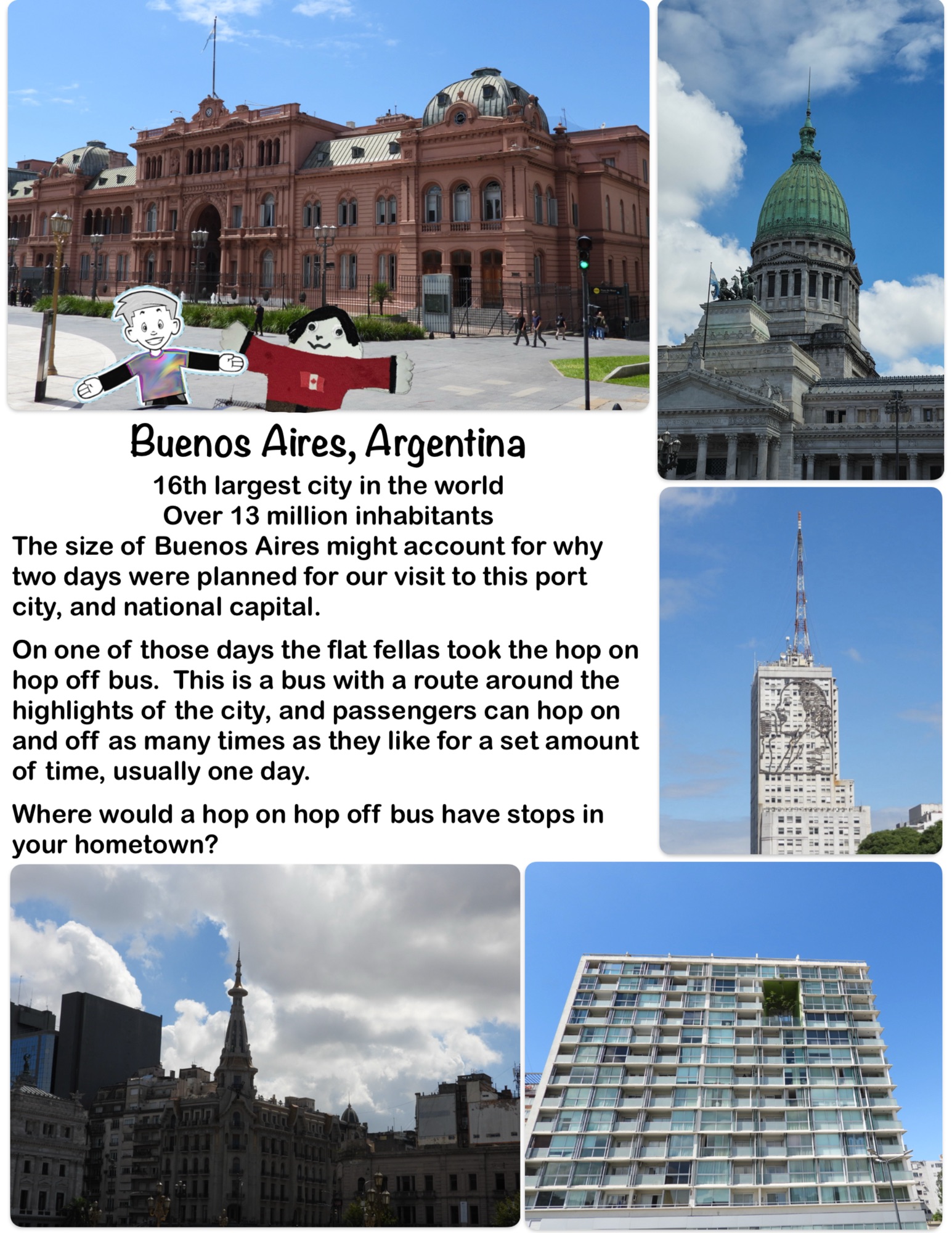 Buenos Aires, Argentina — 16th largest city in the world — Over 13 million inhabitants
