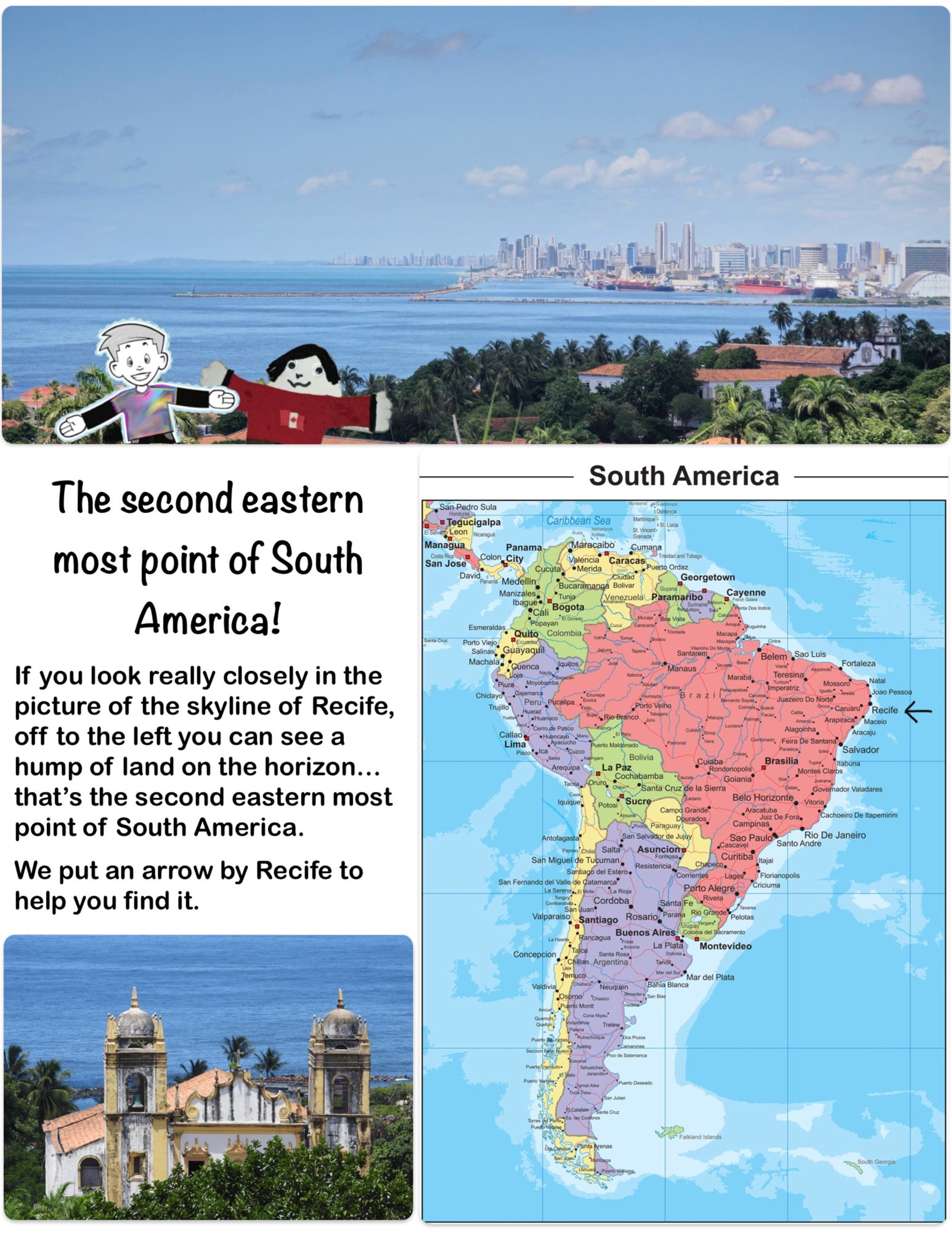 The second eastern most point of South America!