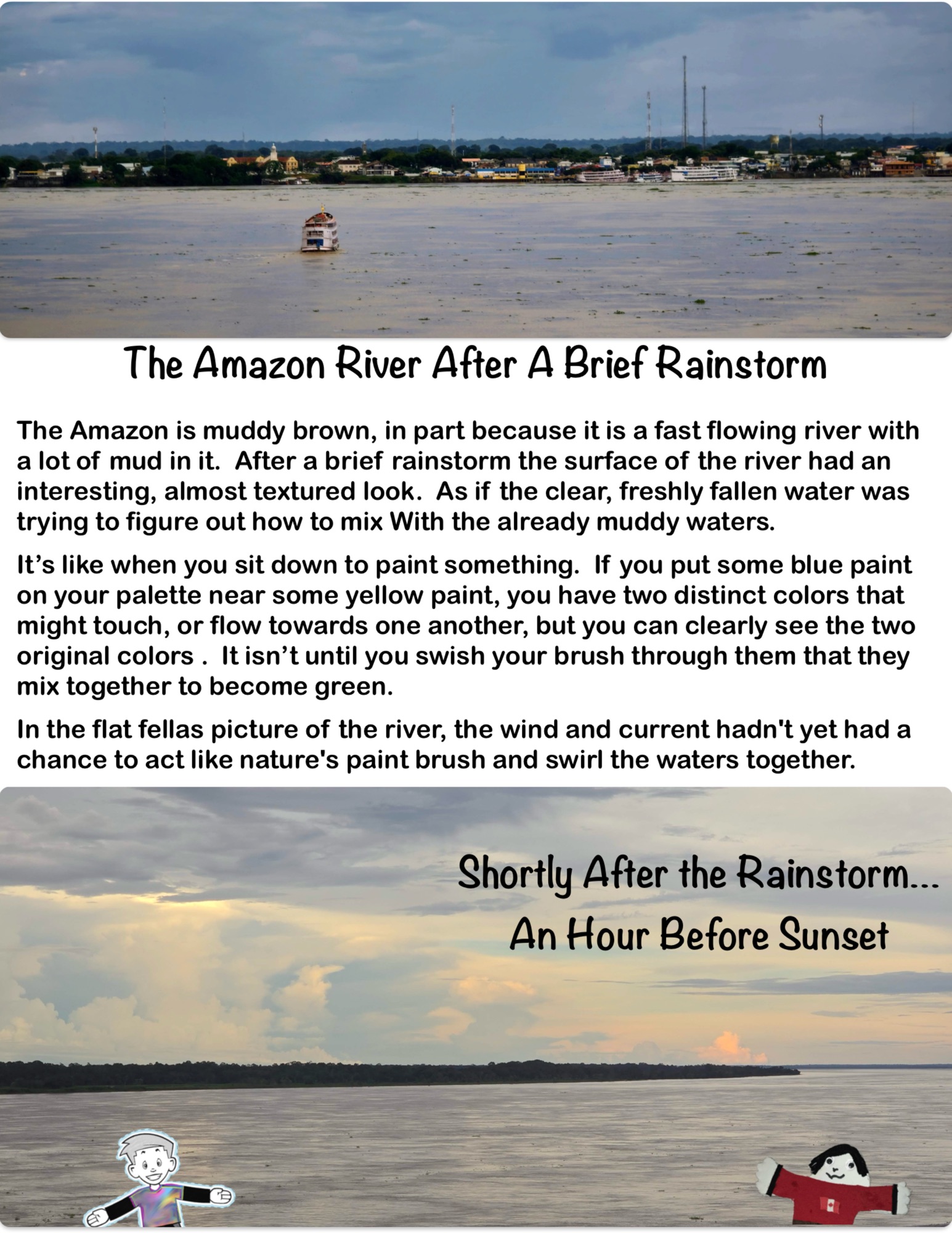 The Amazon River After A Brief Rainstorm