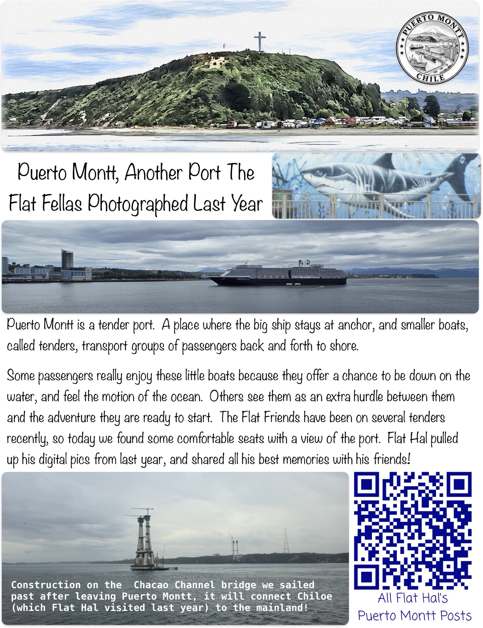 Puerto Montt, Another Port The Flat Fellas Photographed Last Year